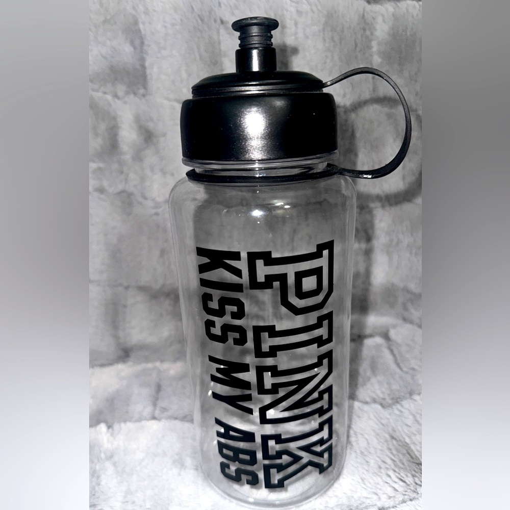 PINK “Kiss My Abs” water bottle.